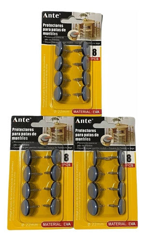 Protector Clavo 8pcs De Eva 22mm Para Patas De Muebles Pak3
