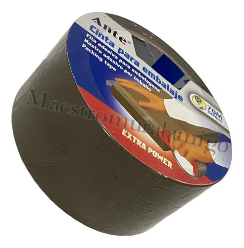 Cinta De Embalaje Café / Huincha Marron 48mmx70m ( Docena )