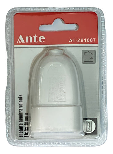 Enchufe Hembra Volante 10a 250v 2200w Certificado Duty Pack3