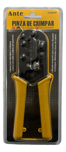 Crimpeadora Alicate / Pela Y Corta Cable Profesional