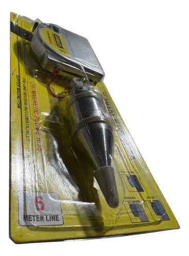 Plomada Plomo Automática Magnética 6 Metros 300g Imantada