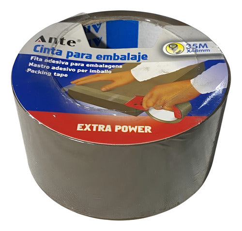 Cinta De Embalaje Café / Huincha Marron 48mmx35m Café Lisa