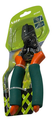 Tijera Podar Jardin Huerto Cocodrilo Filo Acero Forjado Naranja