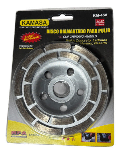 Disco Copa Diamantado Para Pulir Doble Segmentado 4-1/2 Pro