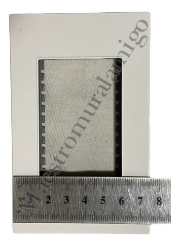 Placa Triple Modulo Soporte Tomacorriente Interruptor Pack3