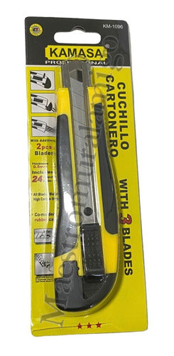 Corta Carton Exacto Cartonero Con Goma +2 Repuesto / Docena