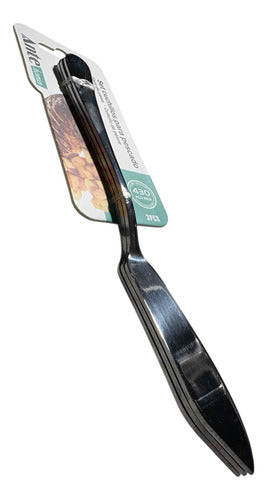 Set 3 Cuchillos Para Pescado 100% Acero Inoxidable 430 Pack3 Plateado
