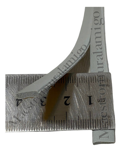 Burlete Perfil I Aislante Térmico Puertas, Ventanas 6mx9x2mm Gris