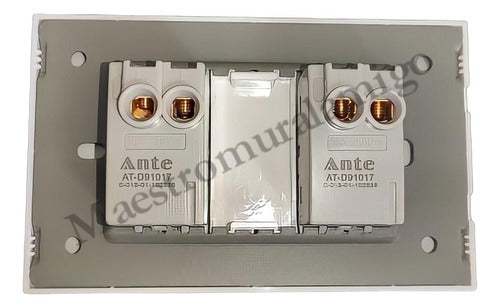 Interruptor Doble 9/12 16a 250v Certificado C Fuego (pack3) Blanco