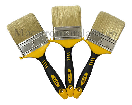 Brocha Para Pintar 3 Pulgadas (76.2mm) Termoplastico (pack3)