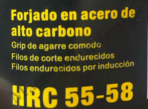 Tijera Hojalatera 12 Pulgadas Acero Al Carbono Mango Rev U Negro