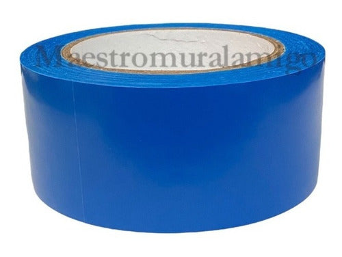 Cinta Delimitadora Peligro Azul Adhesiva 30mx48mm Pack 3 Azul