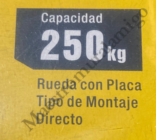 Rueda Para Porton Corredizo 48mm Con Base Placa Cerrada Uyu