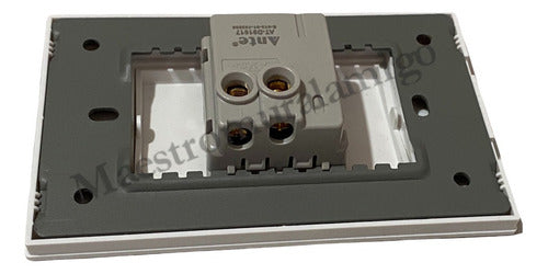 Interruptor Simple 9/12 16a 250v Certificado Resiste Fuego B Blanco