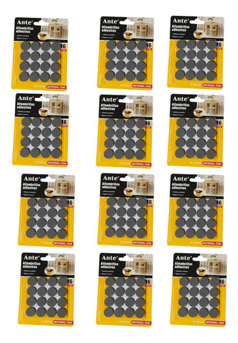 Alfombrillas Adhesiva 20mm Gris Protectora Silla Mesa Docena