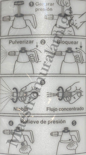 Rociador Fumigador Sanitizador Regadera Pulverizador 1,5 Lts
