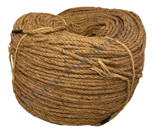 Cuerda De Cañamo Organico Yute O Soga De 8mm X 300m Premium