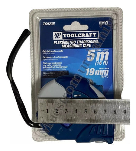 Huincha Medir 5mx19mm Caja Fabricada En Abs De Alto Impacto