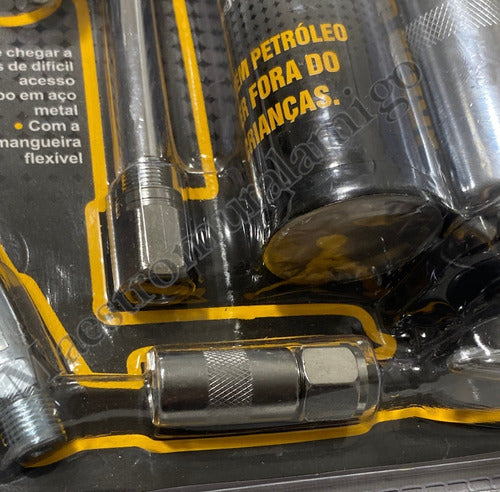 Grasera Manual Mini Pistola Engrasadora De Acero 5 Piezas