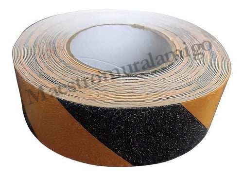 Cinta Antideslizante Delimitadora Amarillo Negro 10mx50mm Amarillo/negro Rayas