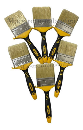 Brocha Para Pintar 3 Pulgadas (76.2mm) Termoplastico (pack6)