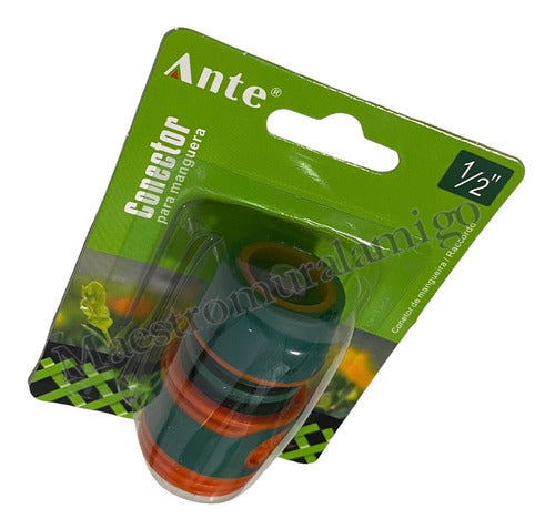 Conector Acople Rápido Manguera Agua Con Stop De 1/2 (pack3) Verde