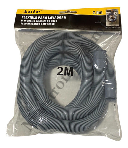 Manguera Desagüe Para Lavadoras Drenaje 2 Metros Premium