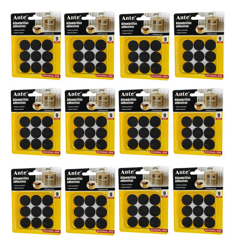 Alfombrillas Adhesiva 25mm Protectora Pata Silla Mesa Docena