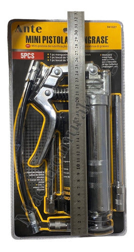 Grasera Manual Mini Pistola Engrasadora De Acero 5 Piezas