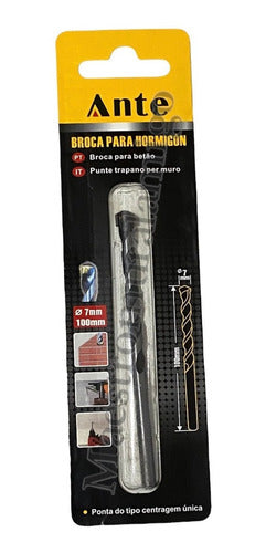 Broca Para Hormigon Concreto 7mm Punta De Carburo. Tungsteno