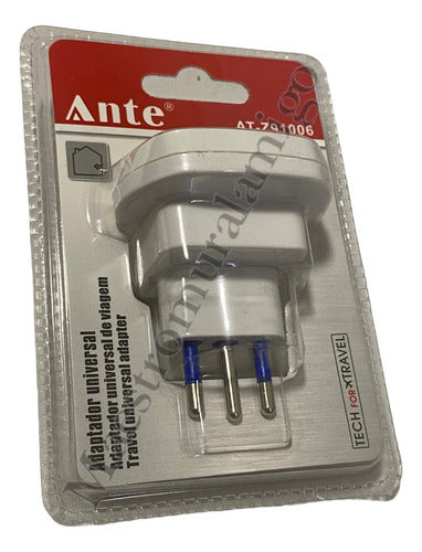 Adaptador Universal Viajero 6 En 1 Certificado 10a 1500w