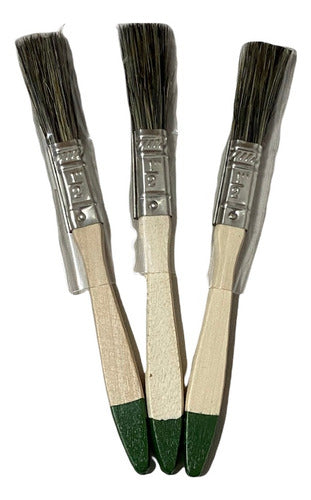 Brocha Para Pintar De 1/2 Pulgada 9mm Brochas Premium Pack 3