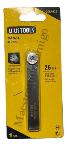 Galgas Calibrador De Medición Juego De 26 Piezas Feeler Pro