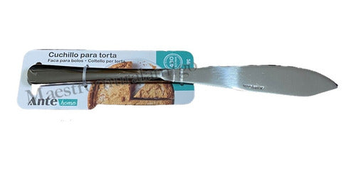 Cuchillo Para Torta, 100% Acero Inoxidable Nivel 430 Pack 3 Plateado