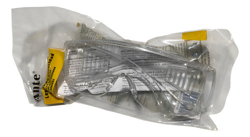 Antiparra Lente De Seguridad Certificada En Lente Y Montura. Transparente