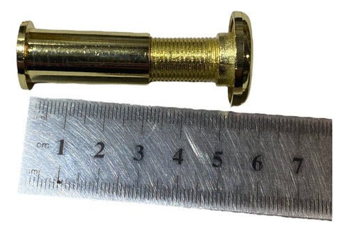 Visor De Puerta Mirilla Ojo Magico Dorado