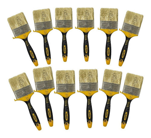 Brocha Para Pintar 3 Pulgadas (76.2mm) Termoplastico Pack 12