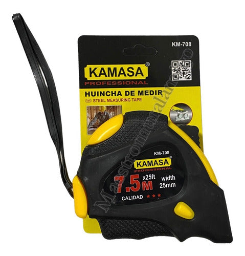 Huincha Cinta De Medir 7,5mx25mm D Goma Gancho Iman Pro Pak3