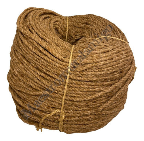 Cuerda De Cañamo Organico Yute O Soga De 8mm X 300m Premium