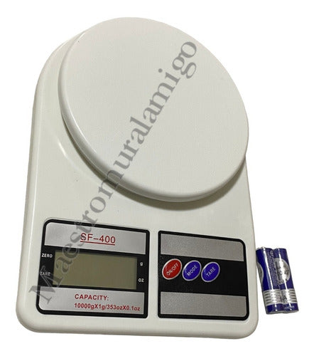 Balanza De Cocina Digital Sq Cozinha Sf-400 Pesa Hasta 10kg Blanco