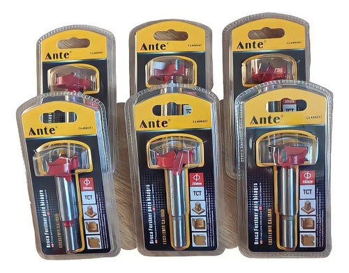 Broca Forstner 30mm Para Madera Bisagra Puerta Mueble Pack 6