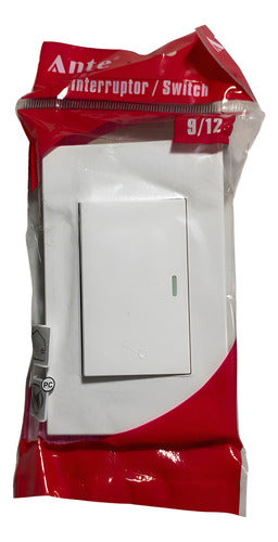 Interruptor Simple 9/12 16a 250v Certificado Resiste Fuego B Blanco