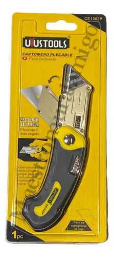 Corta Carton Cuchillo Plegable Cartonero Anti-oscilacion Pro