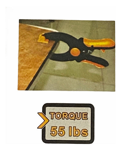 Prensa Auto Ajustable 9 Pulgadas Lagarto Torque 55lbs Profes