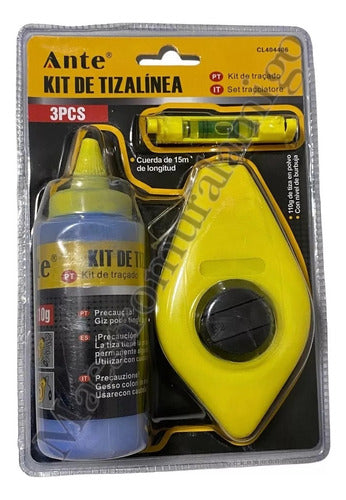 Tizador Tizalineas Kit Nivel Burbuja Tiralineas 3 Pcs 110g