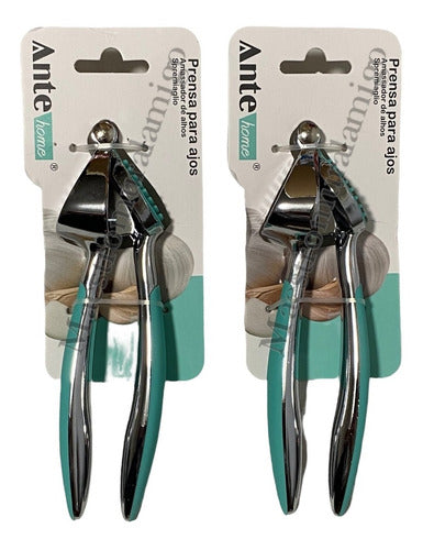 Prensa Para Ajos De Acero Inoxidable N430 Ergonomico (pack2)