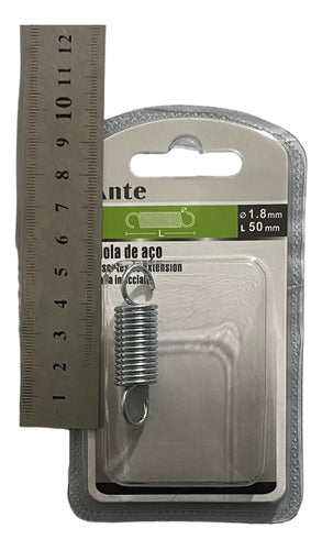 Resorte De Tensión 1.8mmx50mm De Acero Cincado (pack 3)