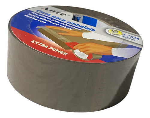 Cinta De Embalaje Café O Marrón Gigante 175mx48mm Pack3 Café Lisa