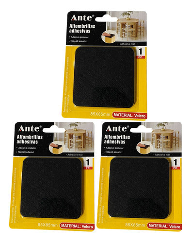 Alfombrillas Tope 85mm Velcros Protector Mueble Mesa Pack3