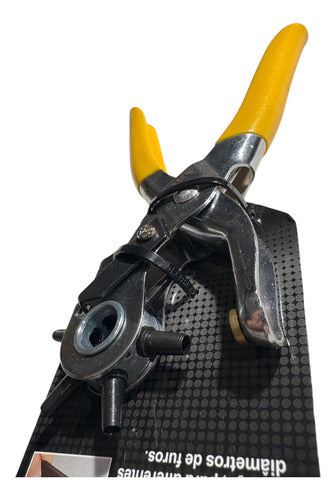 Alicate Sacabocados 9 Inch Perforador Cuero 6en1 Revestido